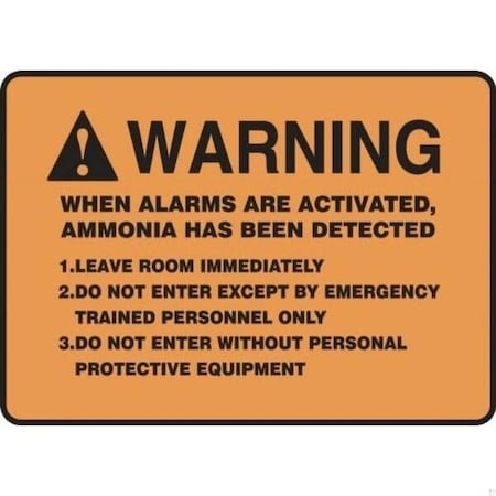 Accuform WARNING SAFETY SIGN WHEN ALARMS ARE MRHL303VA MRHL303VA